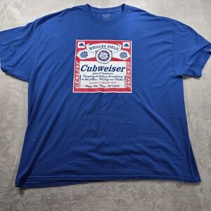 GILDAN DryBlend Chicago Cubs Baseball Graphic T-Shirt Men’s 3XL Blue